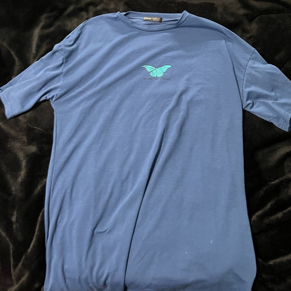 blue butterfly tshirt